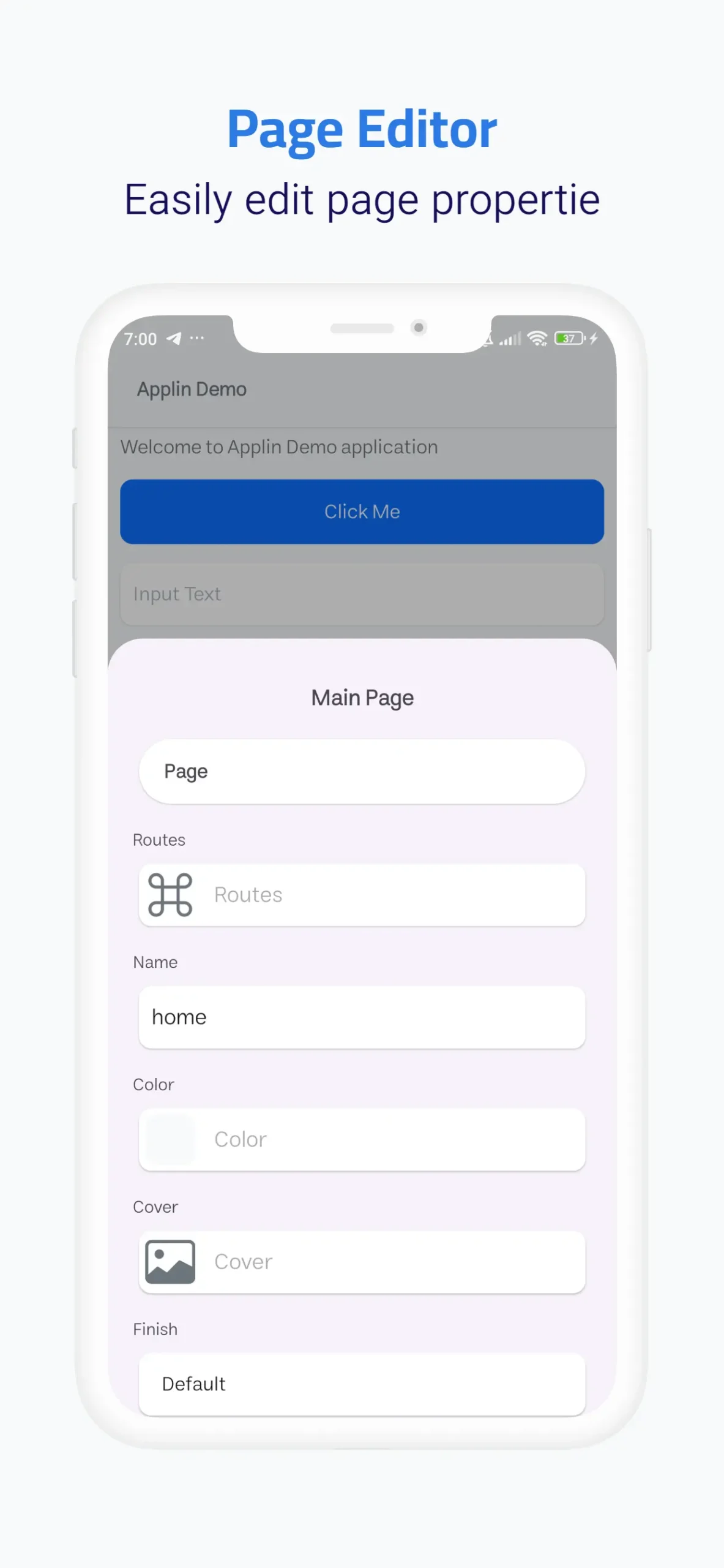 editor in Applin App Builder