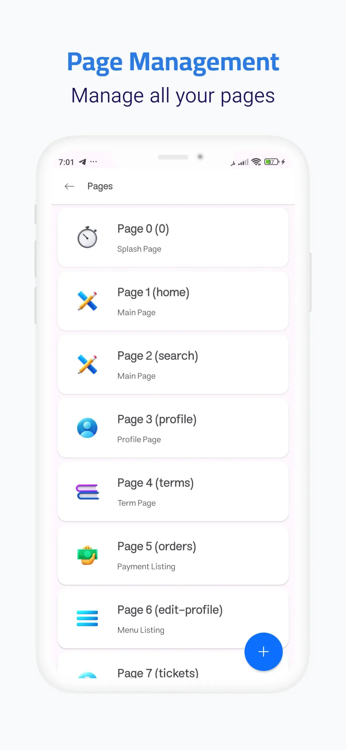 All pages in Applin App Builder