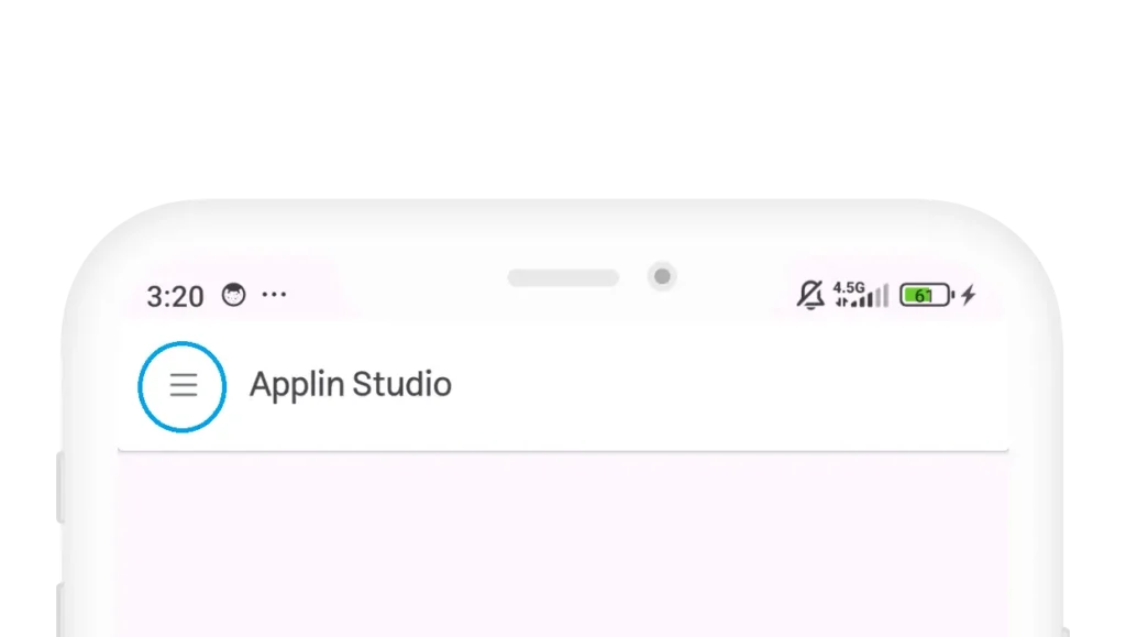 Menu in Applin App Builder