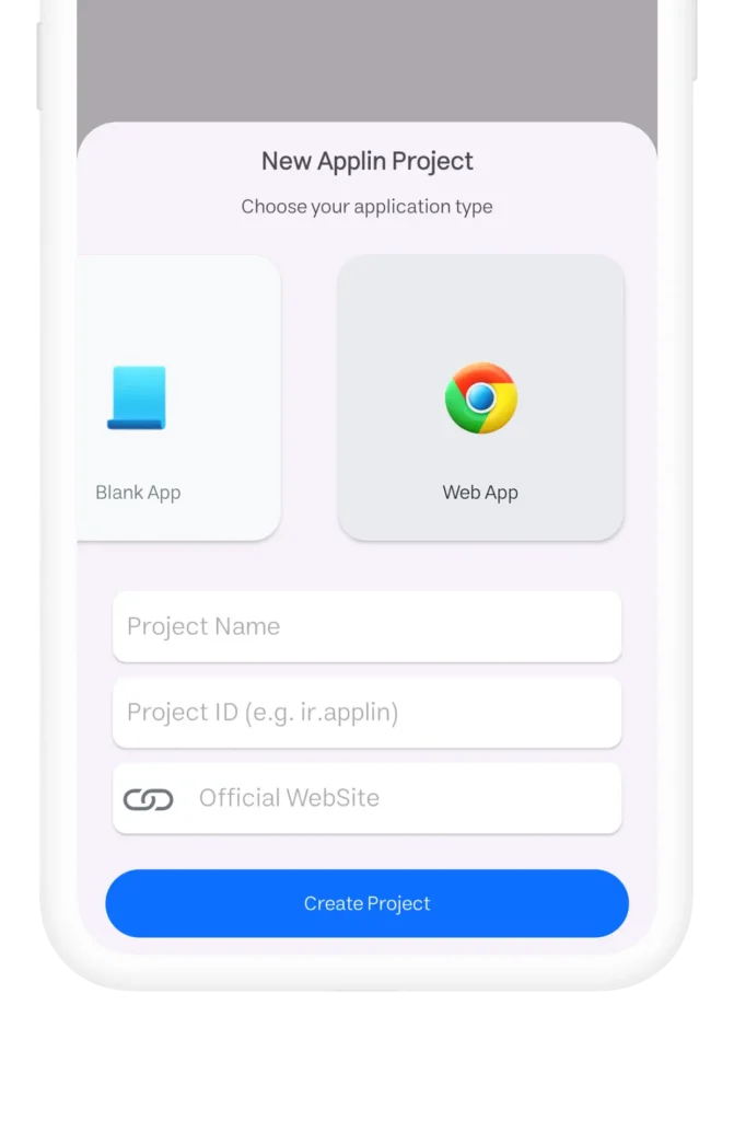 Add a Web base App in Applin App Builder