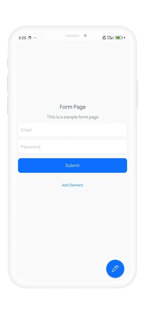 Form Page in Applin App Builder