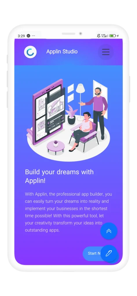 Web Page in Applin App Builder