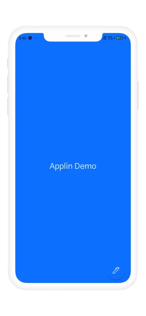 Splash Page in Applin App Builder