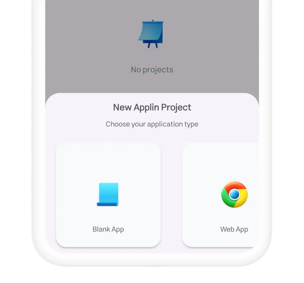 create project in applin