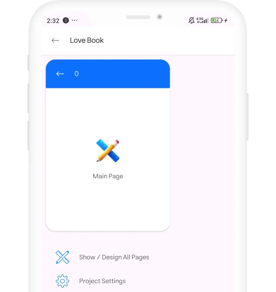 manage pages in applin