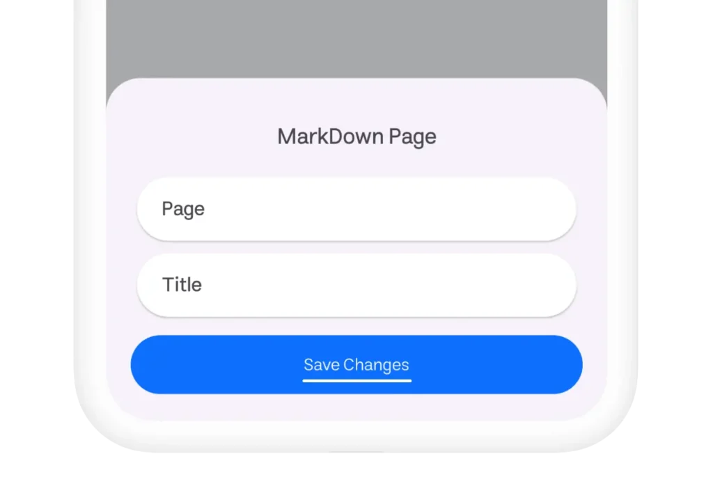 Save changes of page editor