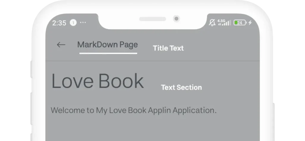 MarkDown page in applin